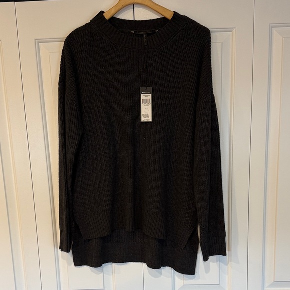 BCBGMaxAzria Charcoal Knit Sweater M - Picture 5 of 5